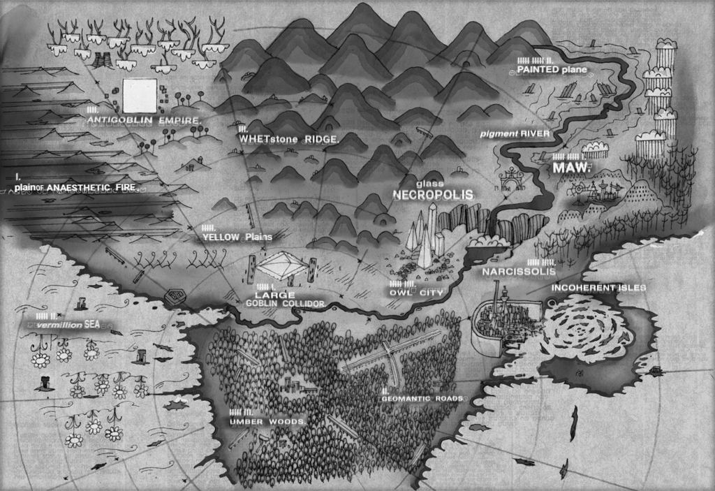 The map of the Moonlands